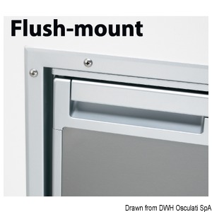 Flush mount frame for Waeco Coolmatic CR65 fridge